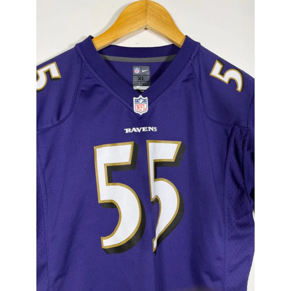 Nike Baltimore Ravens Terrell Suggs 55 Youth XL Football Jersey Purple 18/20